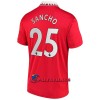 Virallinen Fanipaita Manchester United Sancho 25 Kotipelipaita 2022-23 - Miesten